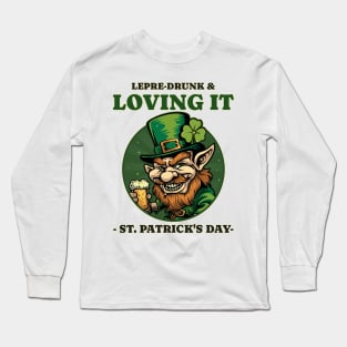 Lepre Drunk Leprechaun Long Sleeve T-Shirt